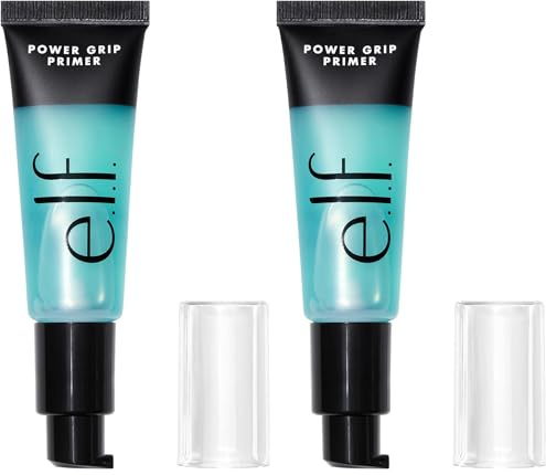 e.l.f. Power Grip Primer, Gel-Based & Hydrating Face Primer For Smoothing Skin & Gripping Makeup, Moisturizes & Primes, 6 Oz, Clear (Pack of 2)