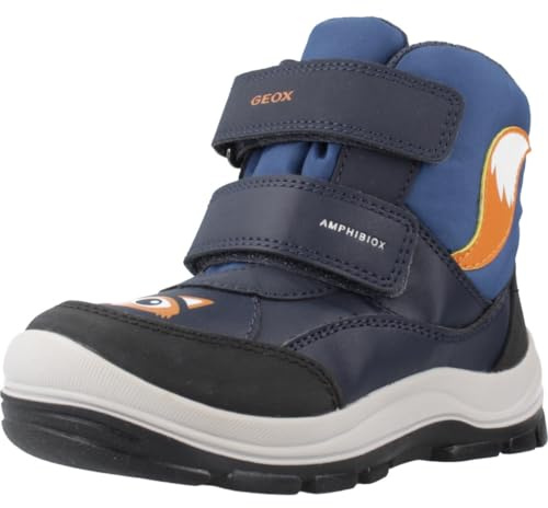 Geox Pojkar B Flanfil Boy B AbxSnow Boot, marin dk avio, 23 EU