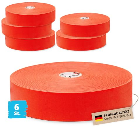 Alfa 6x PE-Nageldichtband 50 mm x 20 m – Stark klebend (120 m) – rot | Profi-Qualität - Geschlossenzelliger PE-Schaum - Hohe Klebkraft - Einfache Verarbeitung - Für Außenbereich geeignet