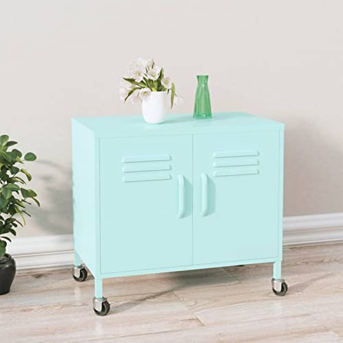 ShCuShan Mintskåp 60 x 35 x 56 cm av stål, byrå, kontorsskåp med lås för texturerad yta, för A4-format och brev, arbetsrum