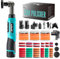 AUTIWOZ Cordless Mini Car Polisher, Micro Scratch Remover Buffer Polisher, 1/2/3 Inch RO/DA Mini Polisher for Car Detailing, Motorcycle Polisher, 6 Speeds 2Pcs 2000mAh Li-Ion Batteries Polishing Kits