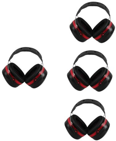 jojofuny 4pcs Soundproof Earmuffs Ear Defenders Noise Cancelling Ear Plugs Shooting Protection Protection