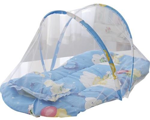 Vobumix Lit De Bébé Moustiquaire Portable Lit Filet Pliable Bébé Berceau Filet Respirant Moustiquaire Enfants Literie pour D'été