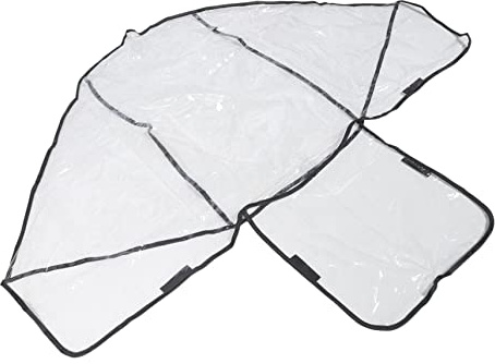 Regenschutz aus Pvc mit Vorder und Rücksitzen für Doppelkinderwagen | See Through Abdeckung, Wetterfester Schutz und Einfache Montage, für Babys und Kinder