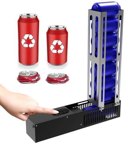 Broyeur de canettes électrique automatique, broyeurs de canettes domestiques pour le recyclage, peut remplir 8 canettes une fois, broyeur de canettes automatique pour le recyclage des canettes de Se