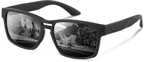 Wrimen Sonnenbrille-Herren-Damen-Polarisierte-Klassische-Retro-UV400 Schutz Rechteckig-Golf-Fahren-Angeln-Reisebrille-Outdoor-Sportarten Mode Sonnenbrille,1