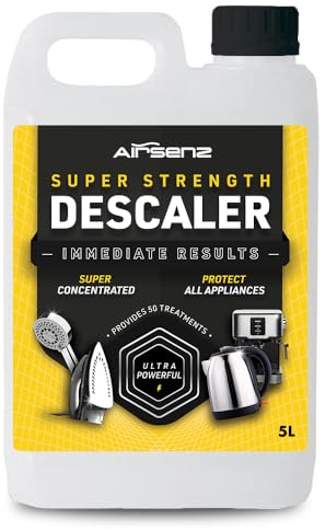 5L Airsenz Super Strength Multi Purpose Descaler - Use on Kettles, Irons, Coffee Machines and More - Instantly Eliminates Limescale