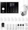 Sistema di allarme domestico LWOHSI GSM WIFI + 4G da 23 pezzi con telecamera da 3 MP, monitoraggio professionale 24 ore su 24, 7 giorni su 7, compatibile con Alexa e Google Assistant