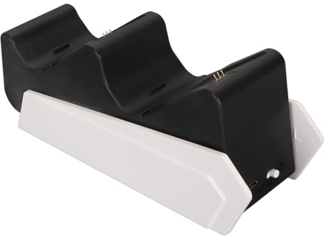 Bewinner Soporte de Carga del Controlador de Juego, Base de Resistencia de Deslizamiento Dual Controlador de Carga Dock 2 Paquetes de Baterías Recargables para Accesorios de de Juego