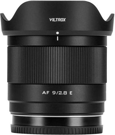 VILTROX 9mm F2.8 E, AF 9mm F2.8 E Mount Lens for Sony E, APS-C Prime Wide Angle Lens for Sony a6400 a6500 a6600 ZV-E10 FX30 a93 ZV-E10II a7Ⅲ a7RⅢ a7Ⅳ a7RⅣ a7CII