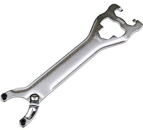 FGDTREE Llave de pedalier de bicicleta 3 en 1, herramienta de llave de soporte inferior, herramientas de reparación de desmontaje de horquilla delantera, accesorios para bicicleta, juego de llaves de
