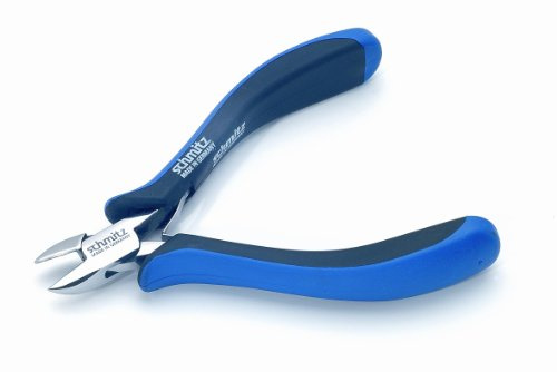 Seitenschneider 125mm - schmitz 3201HS22 - ovaler Kopf mit Schneid-Wate,sehr hohe Standzeit - ESD/EGB sicher-Dissipative/Ableitend - Durchgestecktes Zangengelenk für Profis - Made in Germany-Solingen
