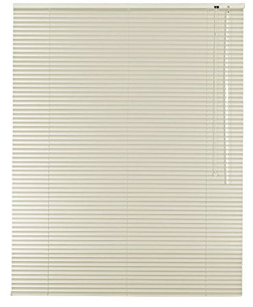 Easy-Shadow Hochwertige Aluminium Jalousie Rollo Alu Jalousette 90 x 220 cm / 90x220 cm in Farbe creme - Bedienseite rechts / Maßanfertigung