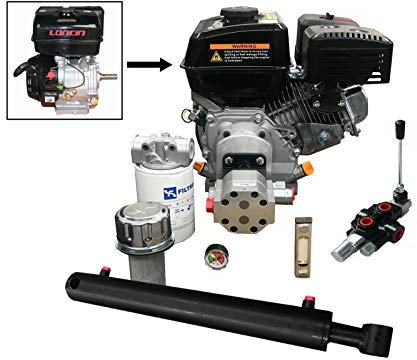 Loncin 13HP G390 Hydraulischer Holzspalter Kit geben ca. 15,7 Tonnen Spaltkraft 3000 U/min und 3045 PSI – 210 bar zz001082