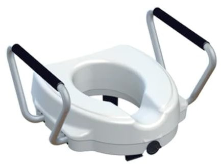 Accessori Disabili ALZAWATER H 12 CON FERMO A VITE E BRACCIOLI FISSI Bianco