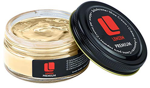 Lenzen Crema para Zapatos de Piel I Betún para Zapatos de Piel (Marfil)