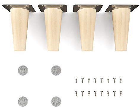 sossai Möbelben i naturligt bokträ CLIF ROUND HMF1 10 cm hög runda rak design för hyllor byråer skåp