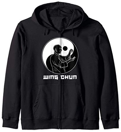 Wing Chun cinese Yin Yang Yin Yang Kung Fu Equilibrio delle Felpa con Cappuccio