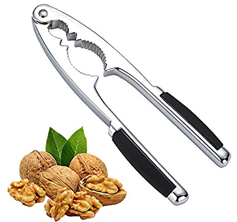 Schiaccianoci, Cracker per noci pesanti con manico antiscivolo, in acciaio inox per noci nocciole, mandorle pecan frutti di mare