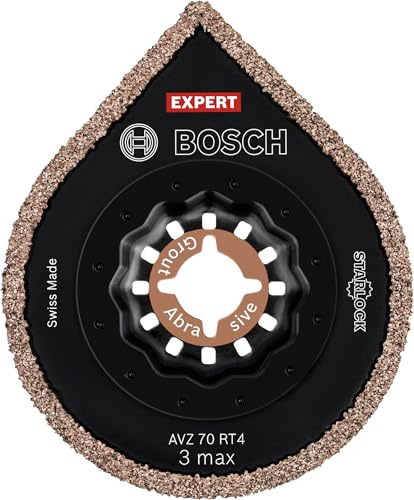 Bosch Professional 10x Schleifplatte Expert 3 max AVZ 70 RT4 (für Mörtel, Ø 70 mm, Zubehör Multifunktionswerkzeug) | für Mörtel, Mörtel, Ø 70 mm, Professional Zubehör Multifunktionswerkzeug