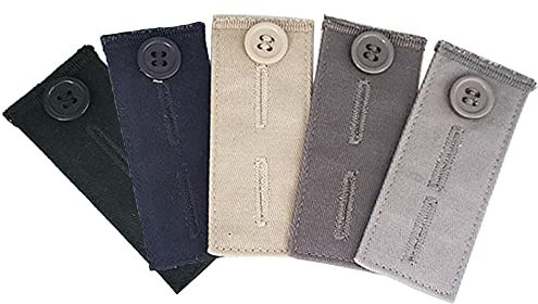 Zasvec Hosenerweiterung Knopf 5 Stück Hosenbund Verlängerung Bundverlängerung für Hosen Bunderweiterung Taillenband Verlängerung Hosenknopf Erweiterung Hosenbunderweiterung für Jeans Shorts Hosen