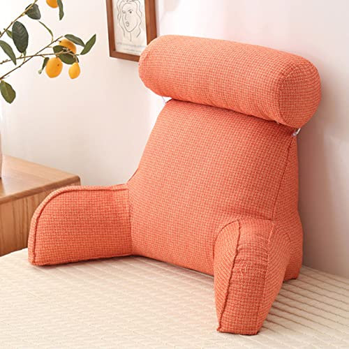 MEGHI Rückenlehne Lesekissen Rückenstütze Rückenkissen,Für Sofa Mit Nackenrolle & Armlehnen,Ideal als Rückenstütze Beim Lesen oder für Videospiele