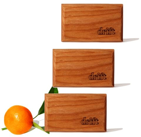 Drift Car Air Freshener - The Original Wood Air Freshener - Car Odor Eliminator - Long Lasting Scent - Metal Clip - Essential Oils - Clean Ingredients - Grove Scent 3 Pack Refill - NO CLIP INCLUDED