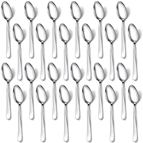 Hunnycook 24-Piece Coffee Spoons - Espresso Spoons, 4.7-Inch Small Spoon for Coffee, Tea, Desserts & Appetizers, Dishwasher Safe