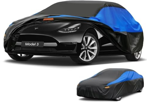 GUNHYI Car Cover Custom Fit for Model 3 Waterproof, Breathable, All-Weather Outdoor Full Cover for Rain, Sun, UV Protection