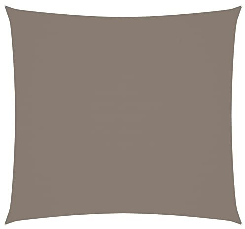 Bulliing Sonnensegel Oxford-Gewebe Garten Sonnenschutz Sonnensegel Terasse Quadratisch 5x5 m Taupe