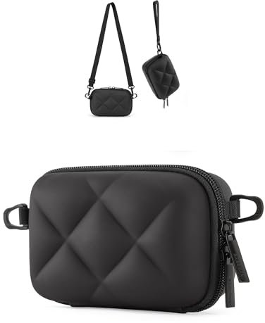 bagsmart Kameratasche Kleine Digitalkamera Tasche kompatibel Fotokamera Tasche mit 2 Tragemöglichkeiten, für Canon PowerShot/GoPro/Kodak Pixpro,Schwarz Lutschtablette