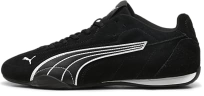 PUMA Catch Wildleder - Sneaker Erwachsene, Schwarz (Black x White), 44 EU