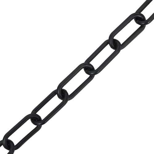 Absperrkette 30 m schwarz Ø8 mm Kunststoff - Parkplatzschilder, robust & wetterfest für Sicherheitsabsperrungen