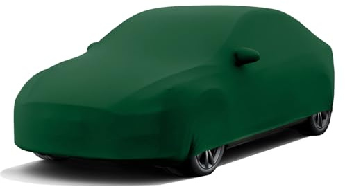 WinPower Interieur Bache Voiture Anti-Poussière Respirant Élastique Couverture Housse de Auto Doux Anti-Rayures Hatchback Bâche Protection Voiture pour Garage Exposition, 3.95-4.25M, 1Pc