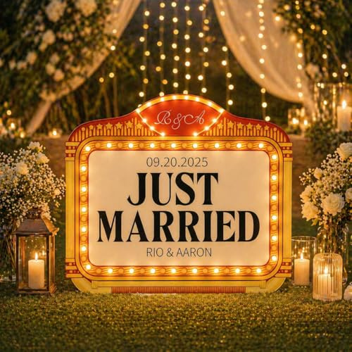 Custom Bottle Service Sign – Personalized LED Light Up Marquee Bottle Girl Sign for Wedding Entrance, Nightclub, Reception, Birthday Party & Event Decor, Club Signs for Bottle Service