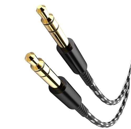 Electric Guitar Bass Jack Lead, 6.35mm Male To Male Guitar Mixer Cable Multicolor 1-10m(Black,1m)