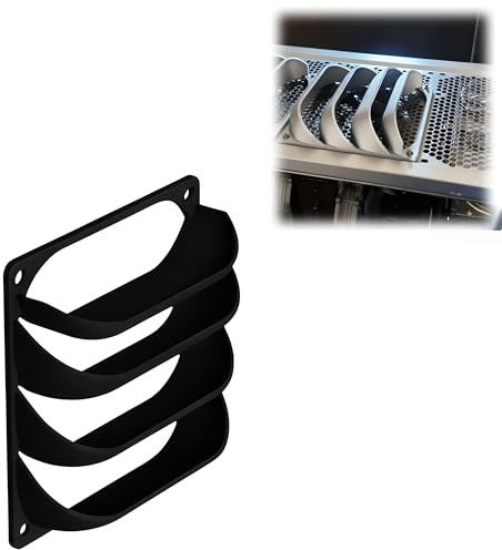 120mm PC Fan Air Deflector Exhaust for Computer Case Cooling | Improve Airflow, Reduce Dust Build-Up | Compatible with 120mm Fans | Easy to Install, Durable Design