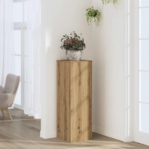 Generico Supporto per Piante Rovere Artigianale 33x33x100 cm Truciolato,Prato e Giardino,Giardinaggio,Supporti per piante-852959