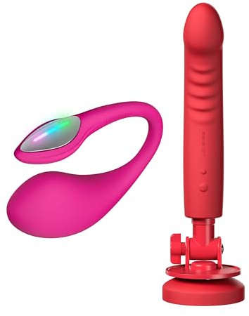 LOVENSE Lover Set + Lush Anal Analplug Vibrator, Sex Spielzeug für Paare - App-gesteuertes Vibrator-Set mit Lush 4 G-Punkt Wearable, Gush 2 Masturbator, BDSM-Accessoires, Geschenk für Männer, Frauen