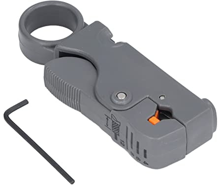 Coupe - Câble Coaxial Manuel RG58 59 62, Pince Rotative À Dépouiller, Lame Double Réglable, Durable, Transport Facile - Conception Pratique, Ajustement Précis, Usage Réseau