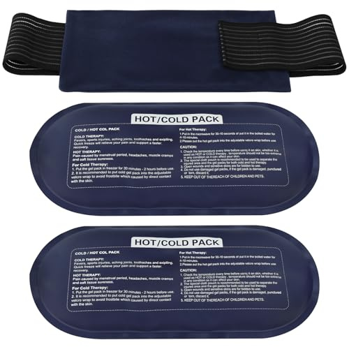 AYBUY 2PCS Compresses de Gel Réutilisables Chaud et Froid,Poche de Glace