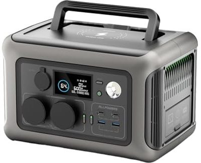 Pannello Solare Caricatore A Energia Da 100 W 140 200 Con Batteria LiFePo4 299 Wh 600 Centrale Elettrica Portatile For Camper Campeggio Ricarica Ultraveloce(R600 Only)