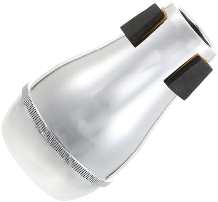 Silver Abs Trombone Mute Lightweight Practice Accessory | Easy to Install and Carry, Simple Brass Supply for Silent Rehearsal, Trombone Part for Trumpet Lovers