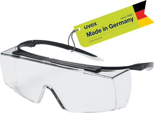 Uvex super F OTG Schutzbrille für Brillenträger - Überbrille - Beidseitig extrem kratzfest & chemikalienbeständig
