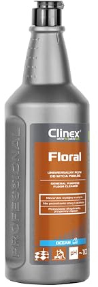 Clinex Bodenreiniger FLORAL OCEAN 1 L/Allzweckreiniger Wischflüssigkeit für Boden, Parkett, Fliesen Parkettreiniger Reinigungskonzentrat/Reiniger Flüssigkeit/Reinigungsmittel