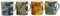lesser and pavey Ceramic Mug | Van Gogh | Set of 4-12x8x9 cm