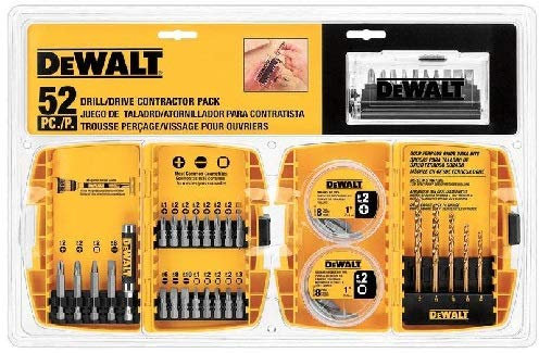 DEWALT DW2178 Drill Driver Contractor Set, 52 Pieces