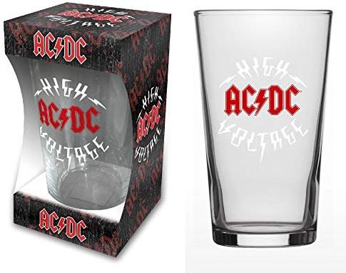 AC/DC BIERGLAS/Beer Glass HIGH Voltage - Pint 570 ml
