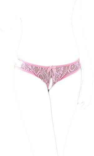 KHUFUZI Frauen sexy Unterwäsche Unterwäsche Spitze Tangas Höschen Niedliche G-Strings Kurzes Geschenk für Freundin (Rosa)