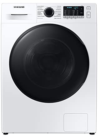 Samsung WD81TA049BE/EG Waschtrockner, 8/5 kg, 1400 U/min, Ecobubble, Air Wash, Hygiene-Dampfprogramm, Digital Inverter Motor, Weiß